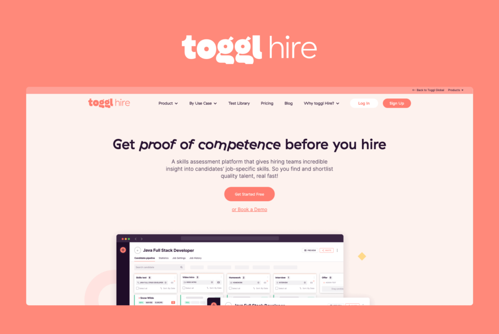 Best candidate management tools — Toggl Hire