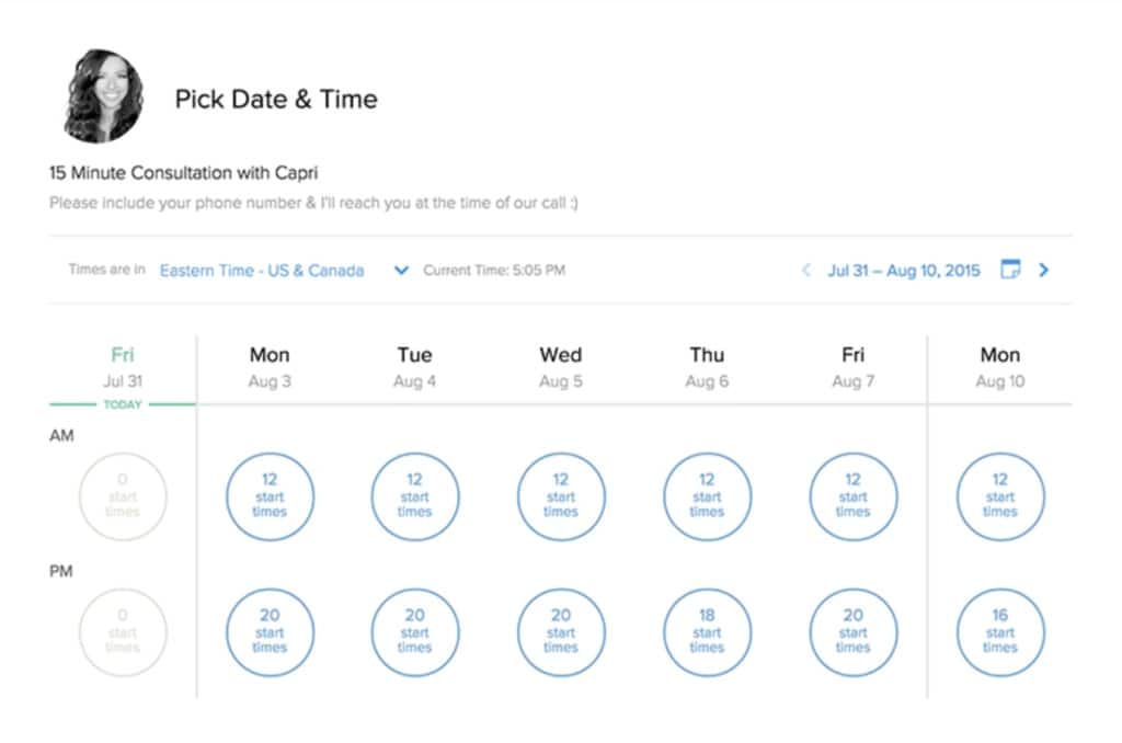 Calendly shared calendar tool for managing a team’s schedule