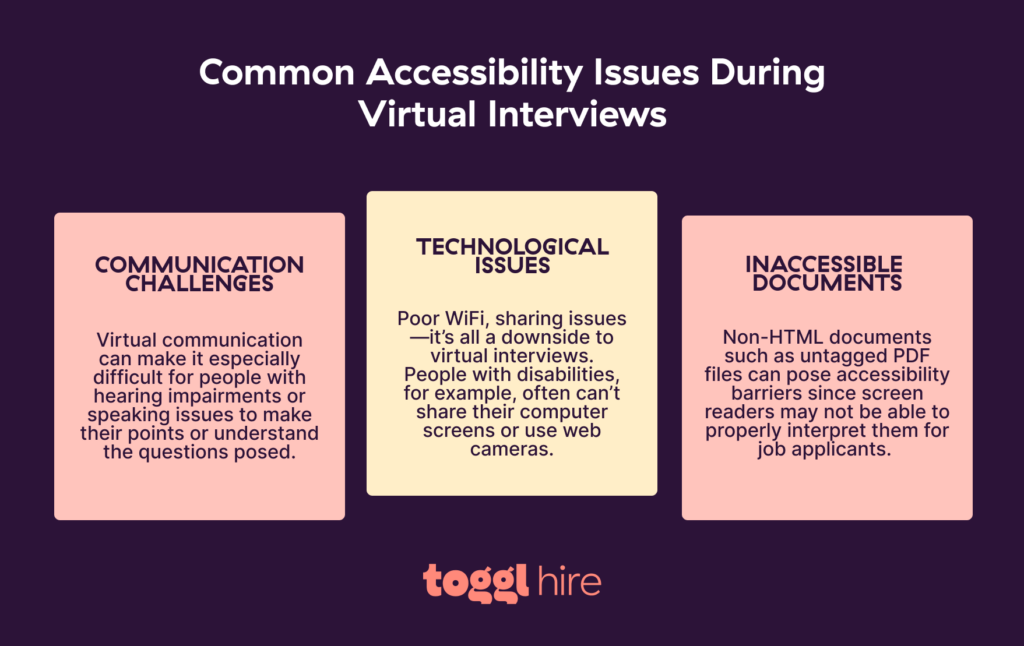 Common Accessibility Issues During Virtual Interviews