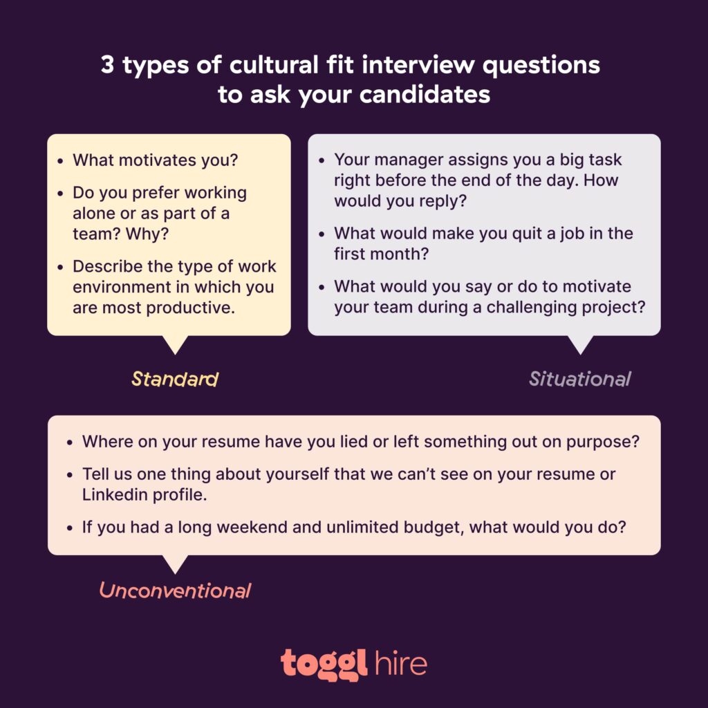 Culture fit interview questions