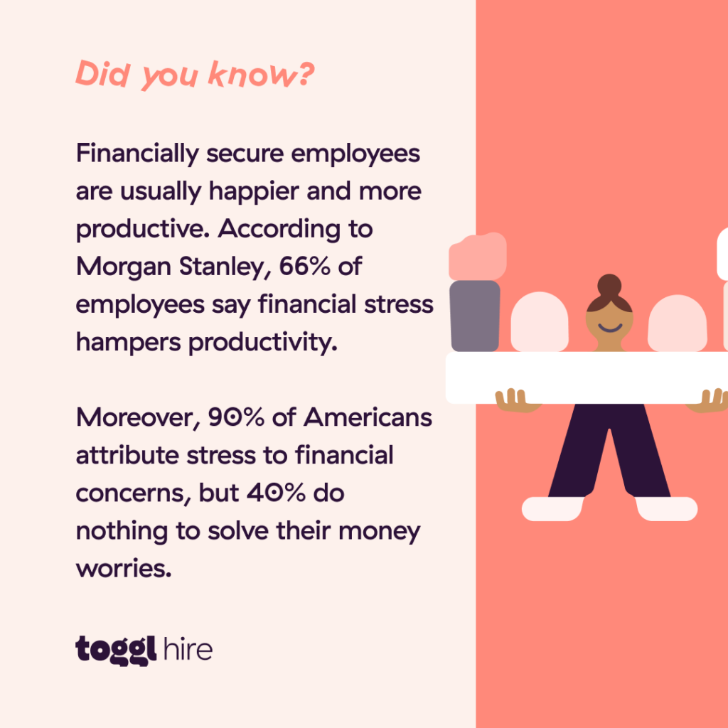 Financial benefits for employees