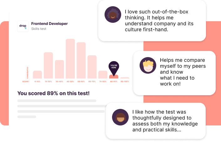 gamify job application with skills tests