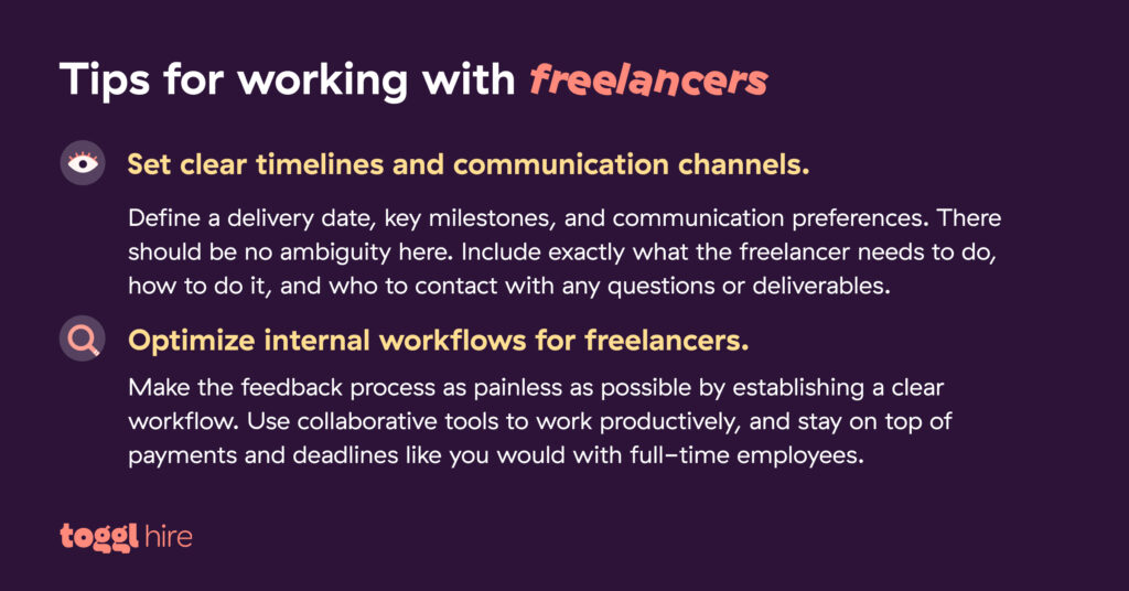 How to integrate freelancers into your team