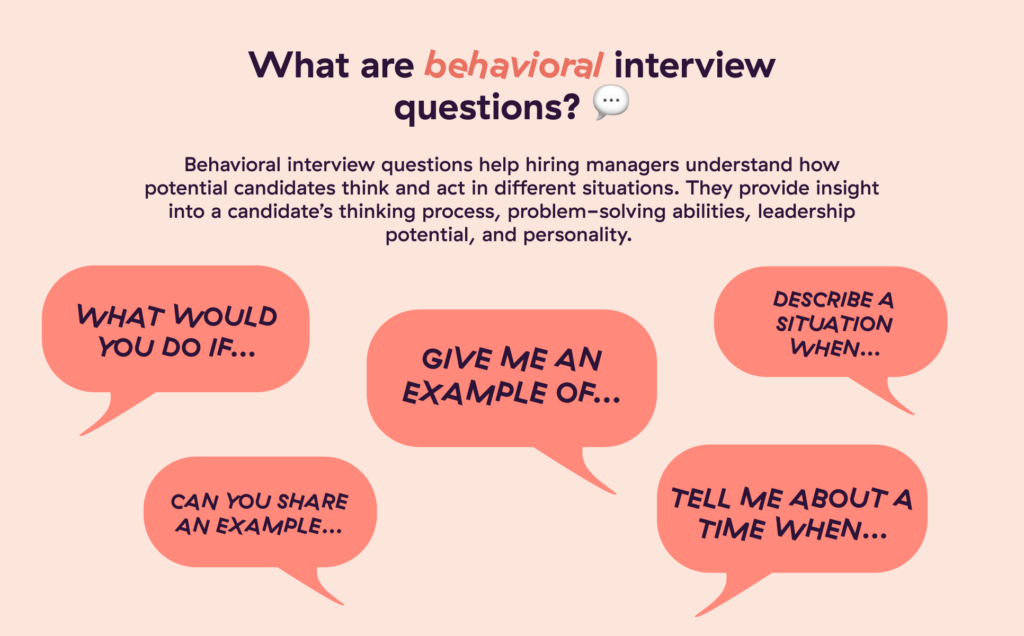 What are behavioral interview questions