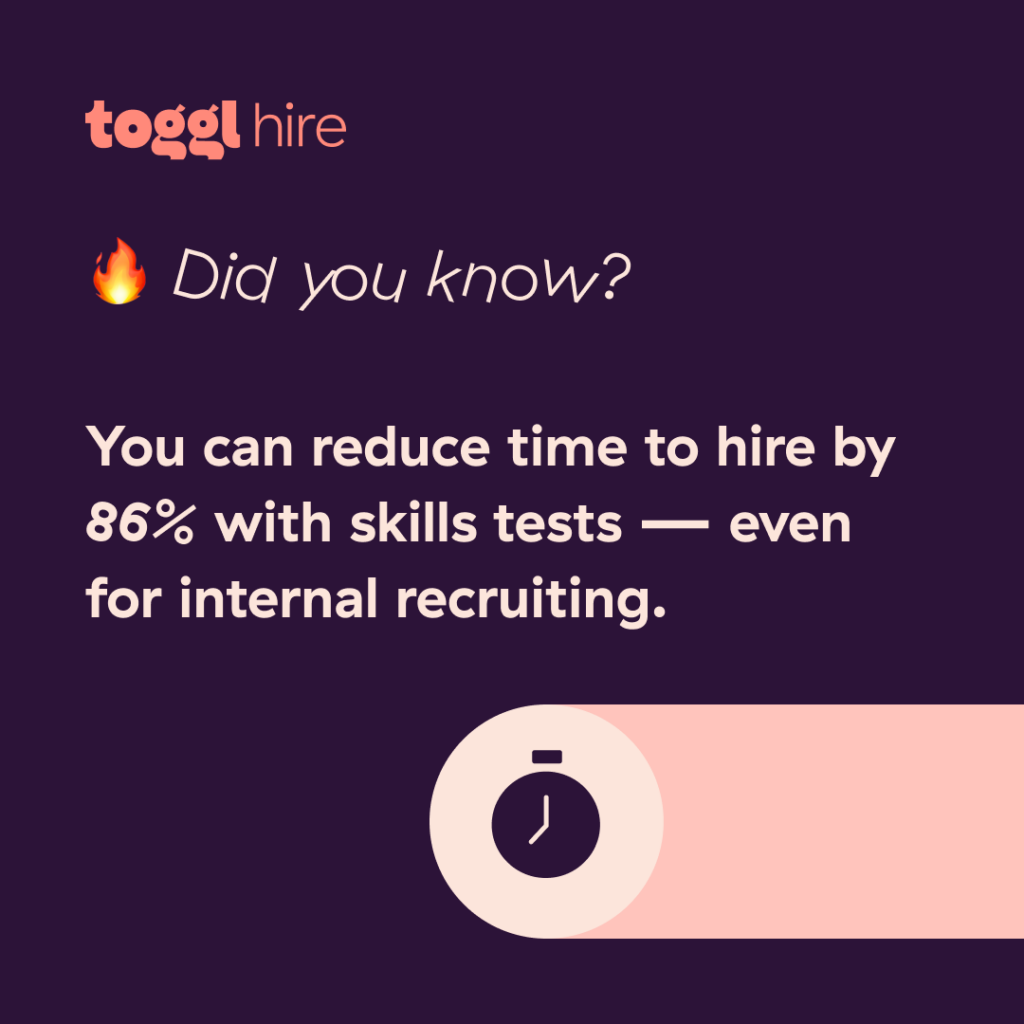 Reduce time to hire with skills tests
