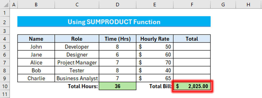 Excel table screenshot.