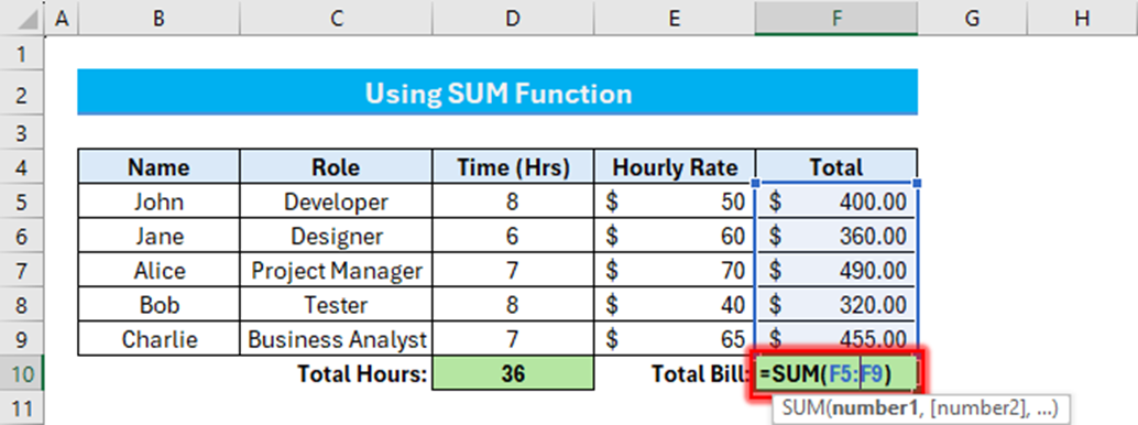 Excel table screenshot.