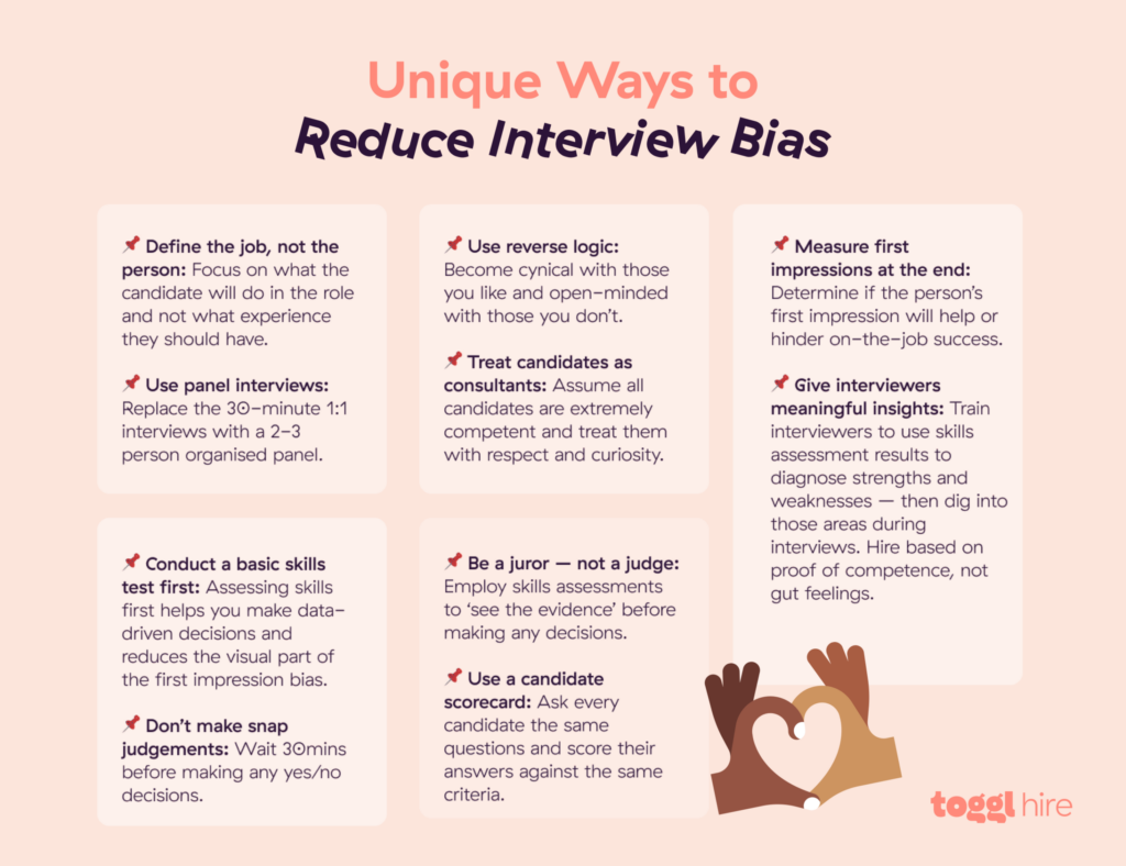 How to reduce interview bias