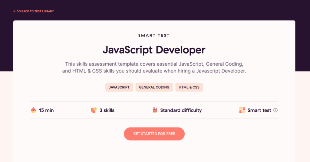 JavaScript Skills Test Toggl Hire