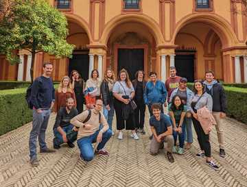 Photo of the Revenue department in a meetup in Seville