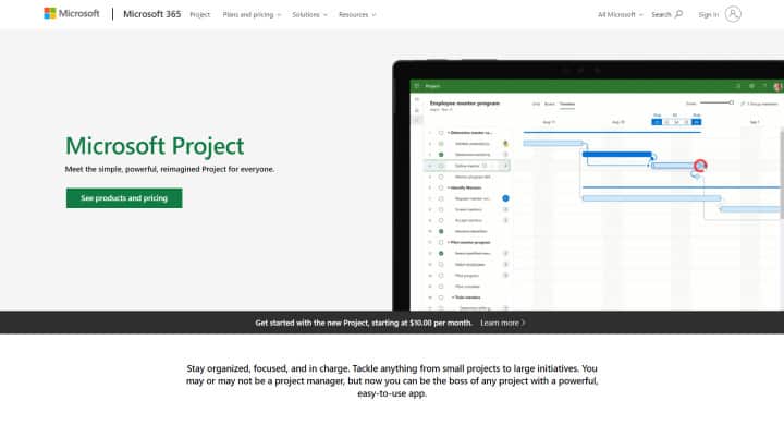 Microsoft Project - Enterprise Project Management Tool