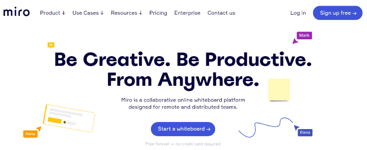 Miro - Whiteboard Project Collaboration