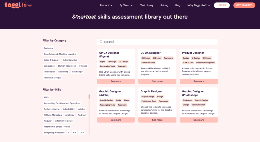 Hire a product designer faster with skills assessments