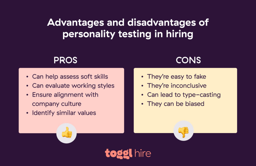The pros & cons of personality testing in hiring
