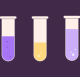 Illustration of three test tubes