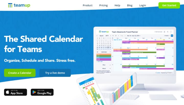 Teamup Shared Calendar