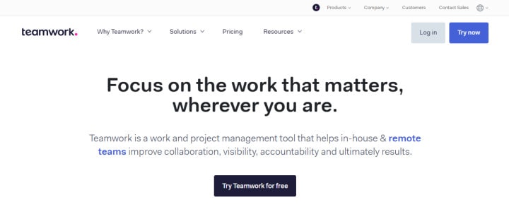 Teamwork - Remote project management software