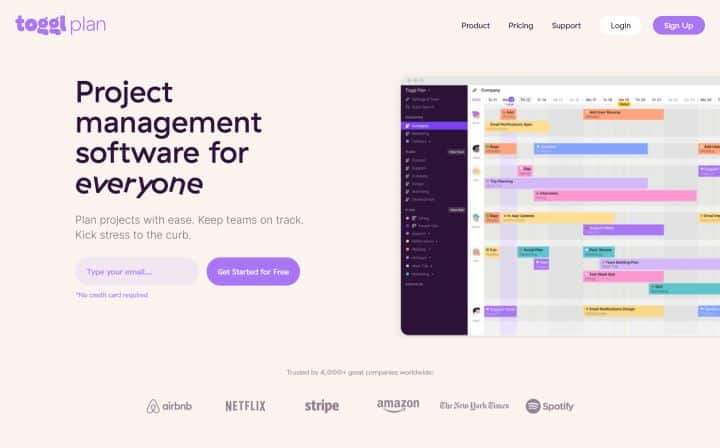 Toggl Plan - Simple Project Management Software