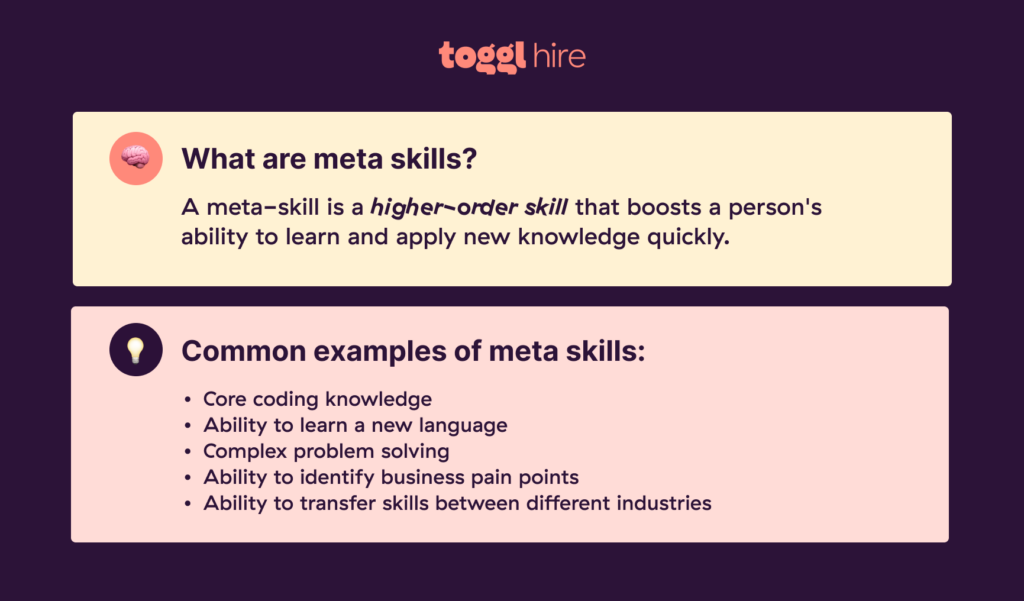 What are meta skills